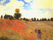 Claude Monet Poppies at Argenteuil Sweden oil painting reproduction